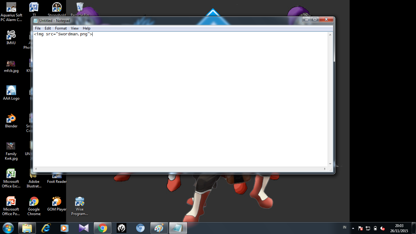 Web Tutorial: Menampilkan gambar pada browser dengan notepad