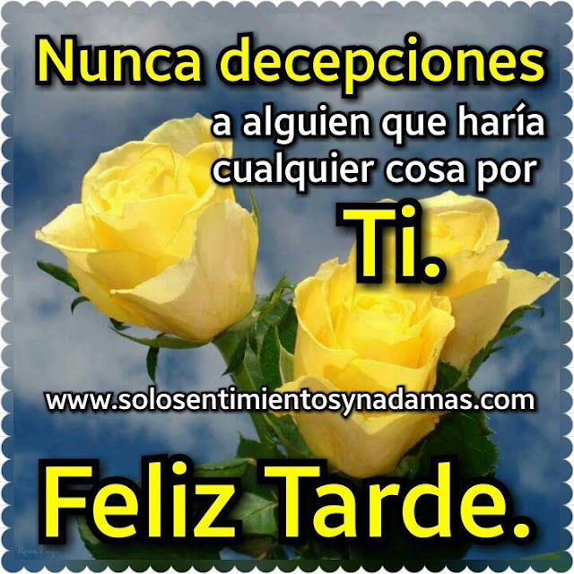 Feliz tarde.