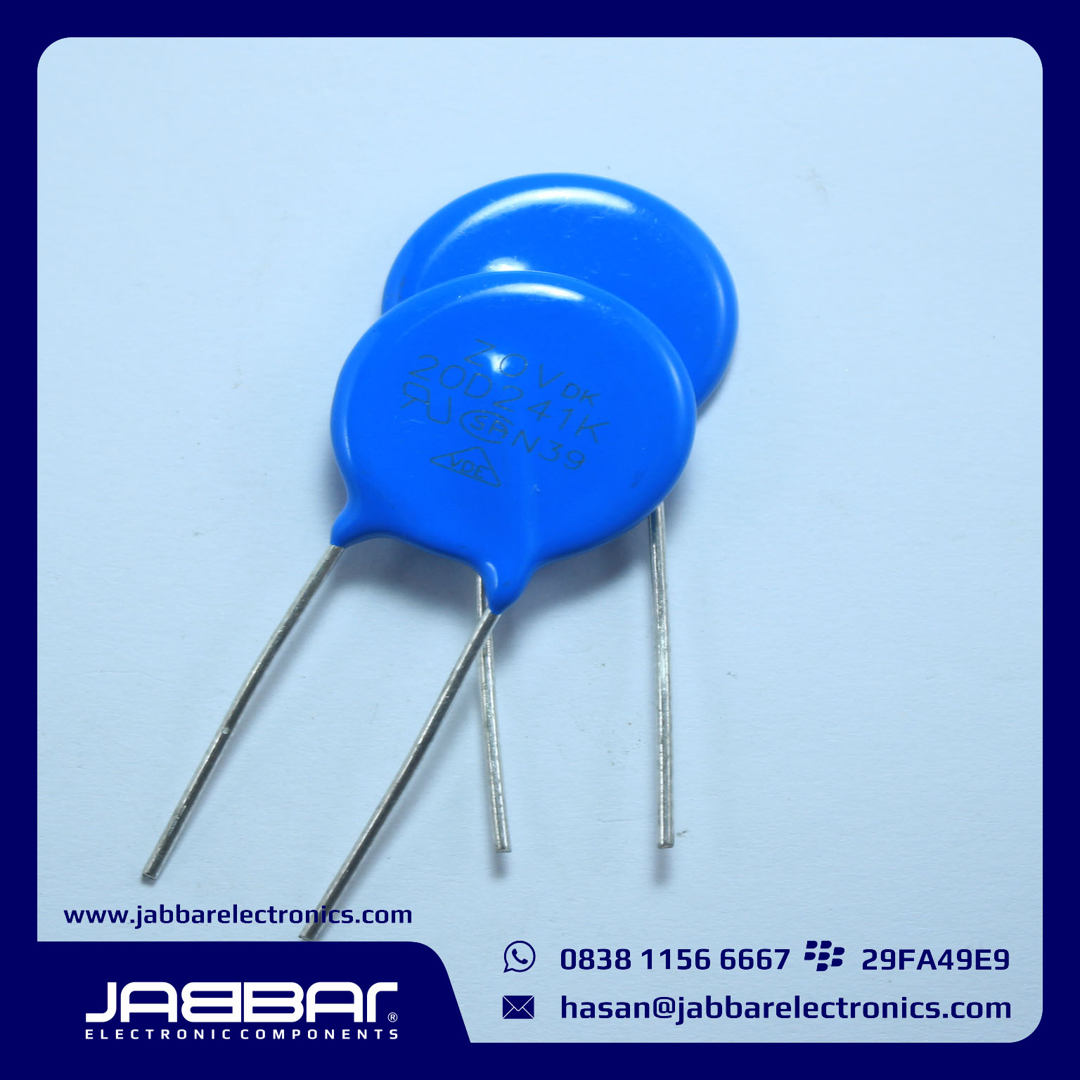 jual VARISTOR 20D241K termurah dan terpercaya Pusat Komponen