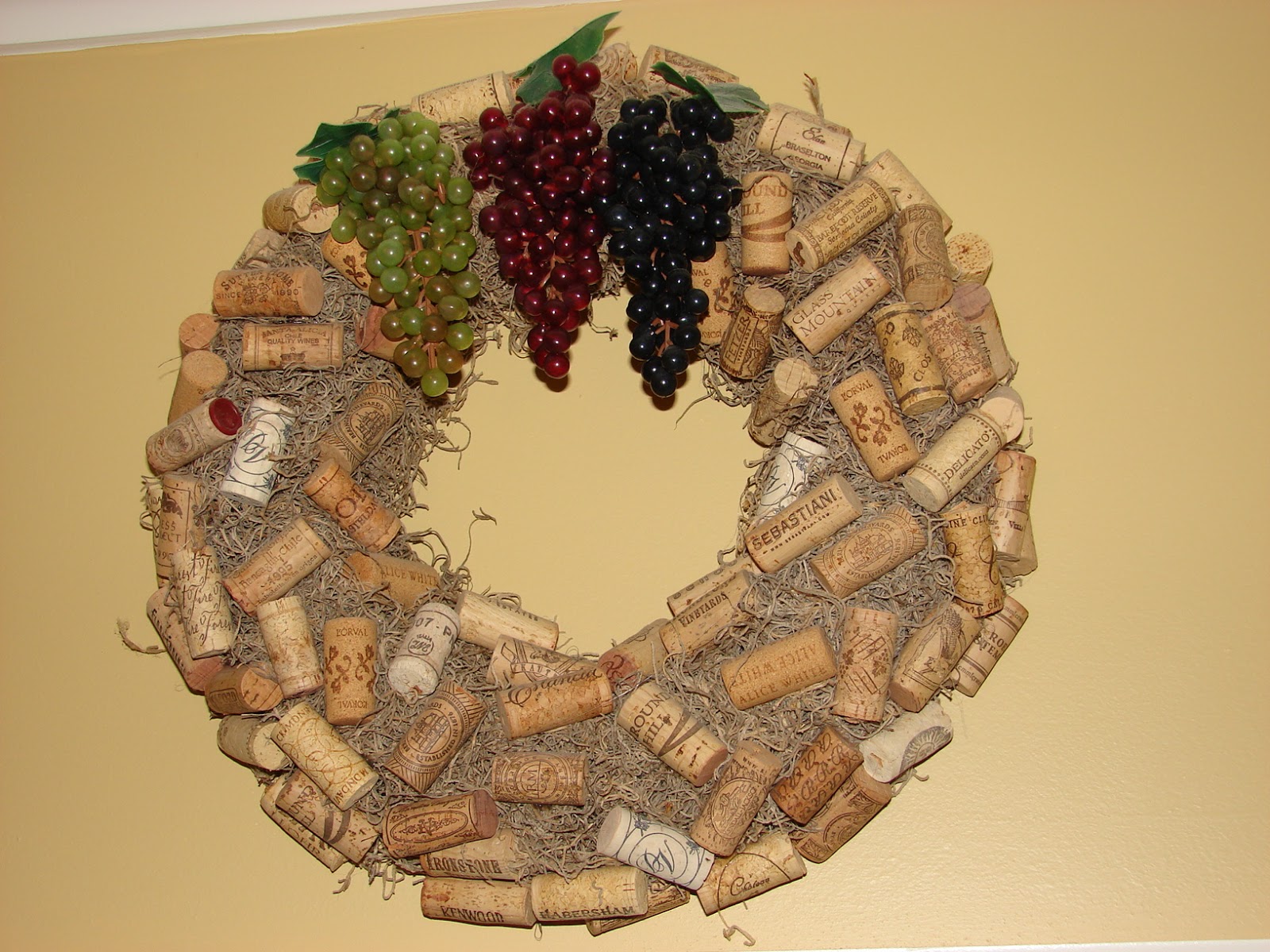Southern Accents Wine Cork Wreath