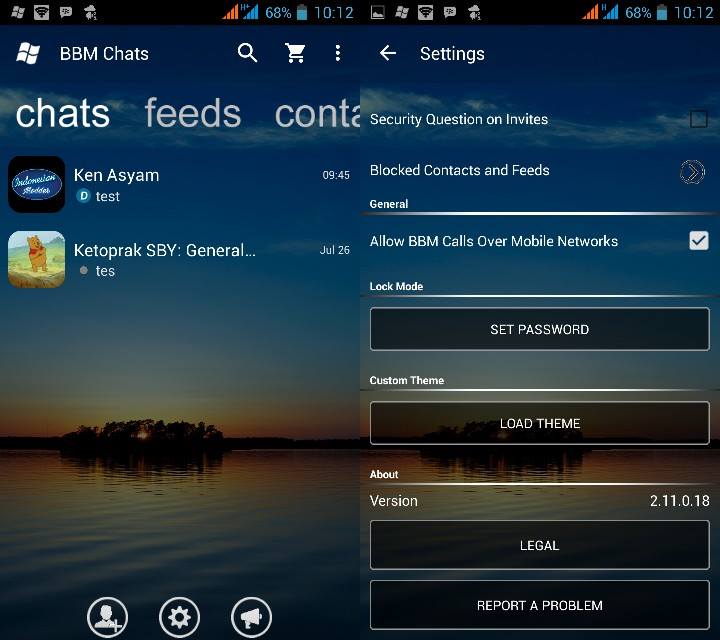 BBM bbm2 Mod for Android v3.3.13 APK. Load theme