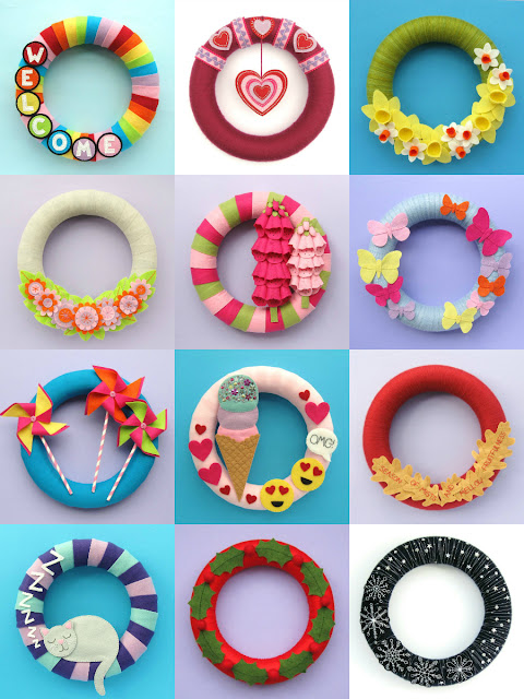 A Year of Wreaths: 12 Free Seasonal Wreath Tutorials A Year of Wreaths: 12 Free Seasonal Wreath Tutorials