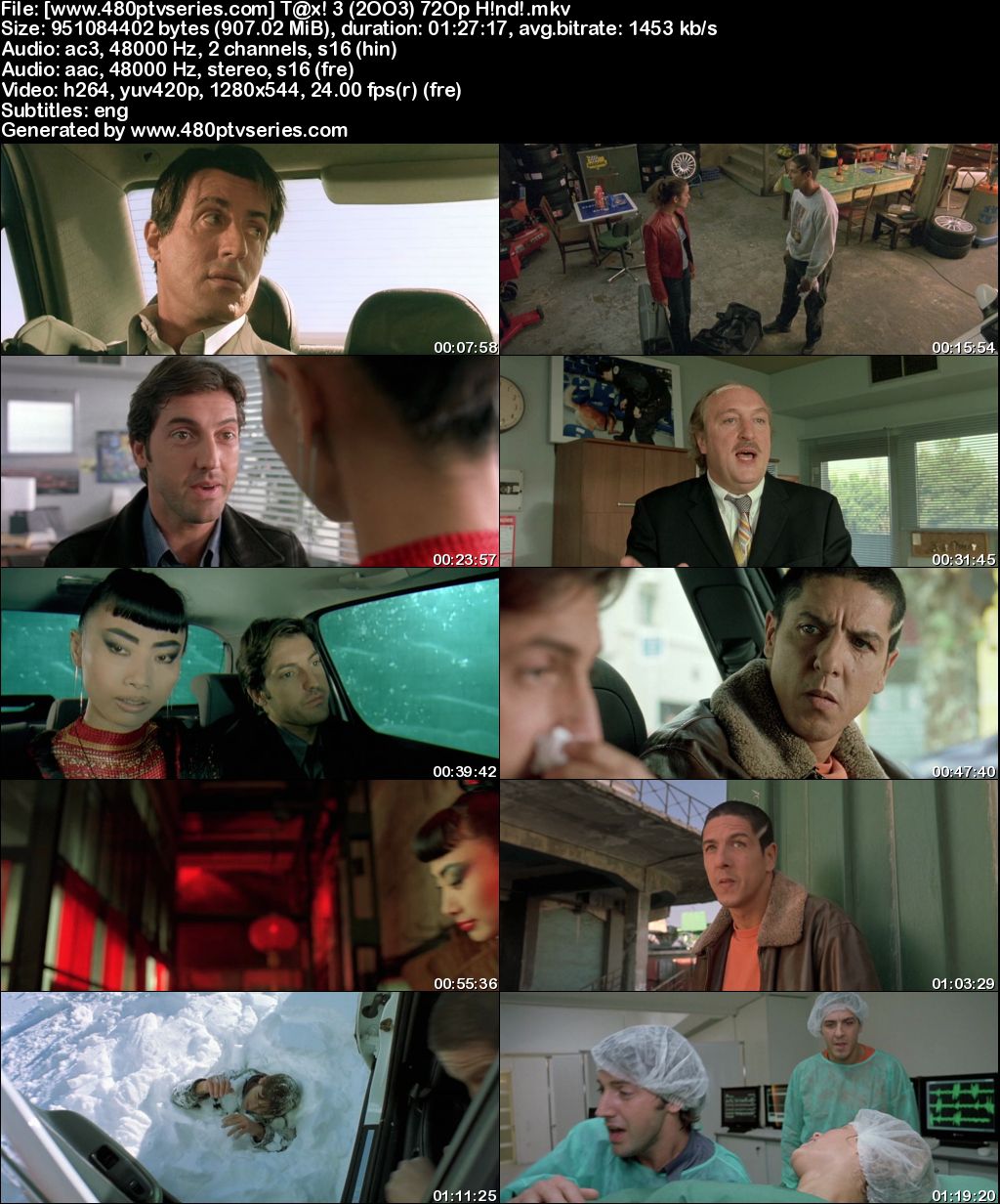 Watch Online Free Taxi 3 (2003) Full Hindi Dual Audio Movie Download 480p 720p Bluray