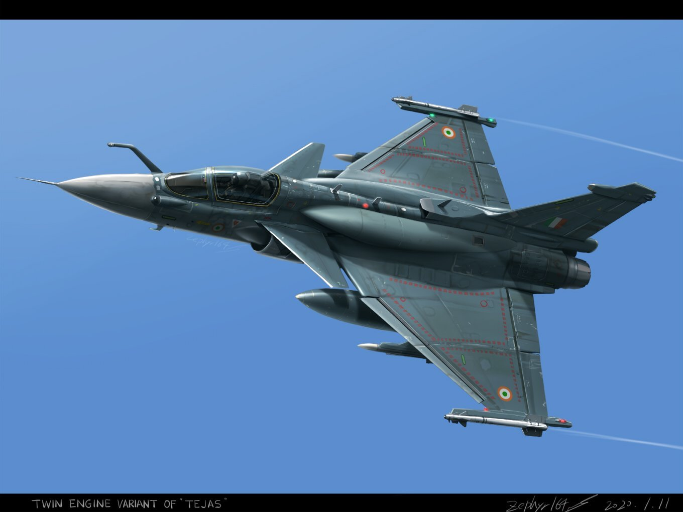 SNAFU! TEDBF twin engined LCA rendering