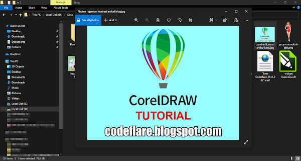 Membuat Gambar Ilustrasi Artikel Blog Menggunakan CorelDraw CodeFlare