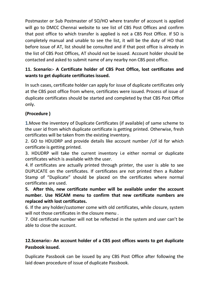 Clarifications On Different Scenarios Being Faced Or Likely To Be