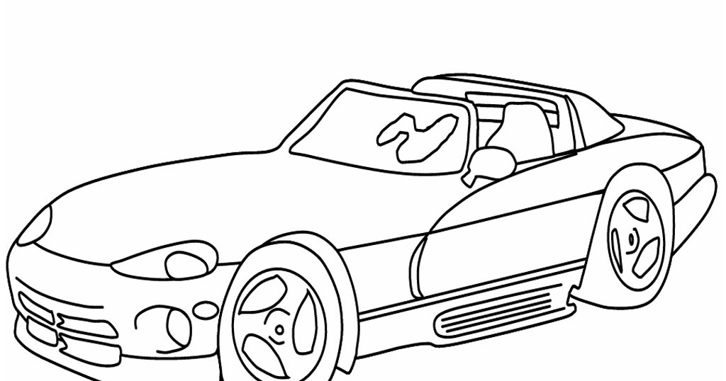 Gambar Mewarnai Mobil Balap Kaki - Mewarnai Gambar