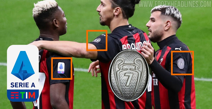 AC Mailand Milan Matchworn Champions League Patch Set Badges Batch Toppa