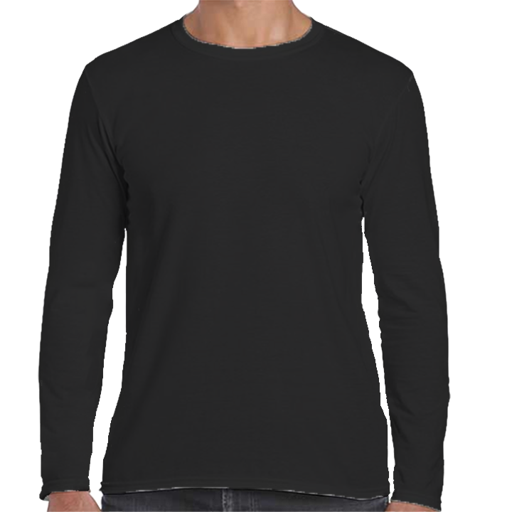 kaos lengan panjang hitam