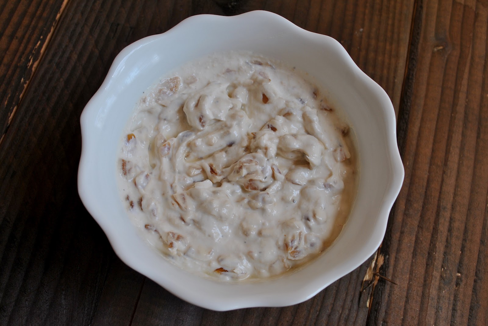 caramelized onion horseradish dip and a birthday party...
