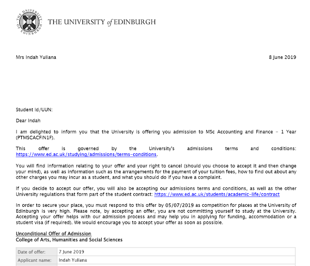 cover letter university of edinburgh