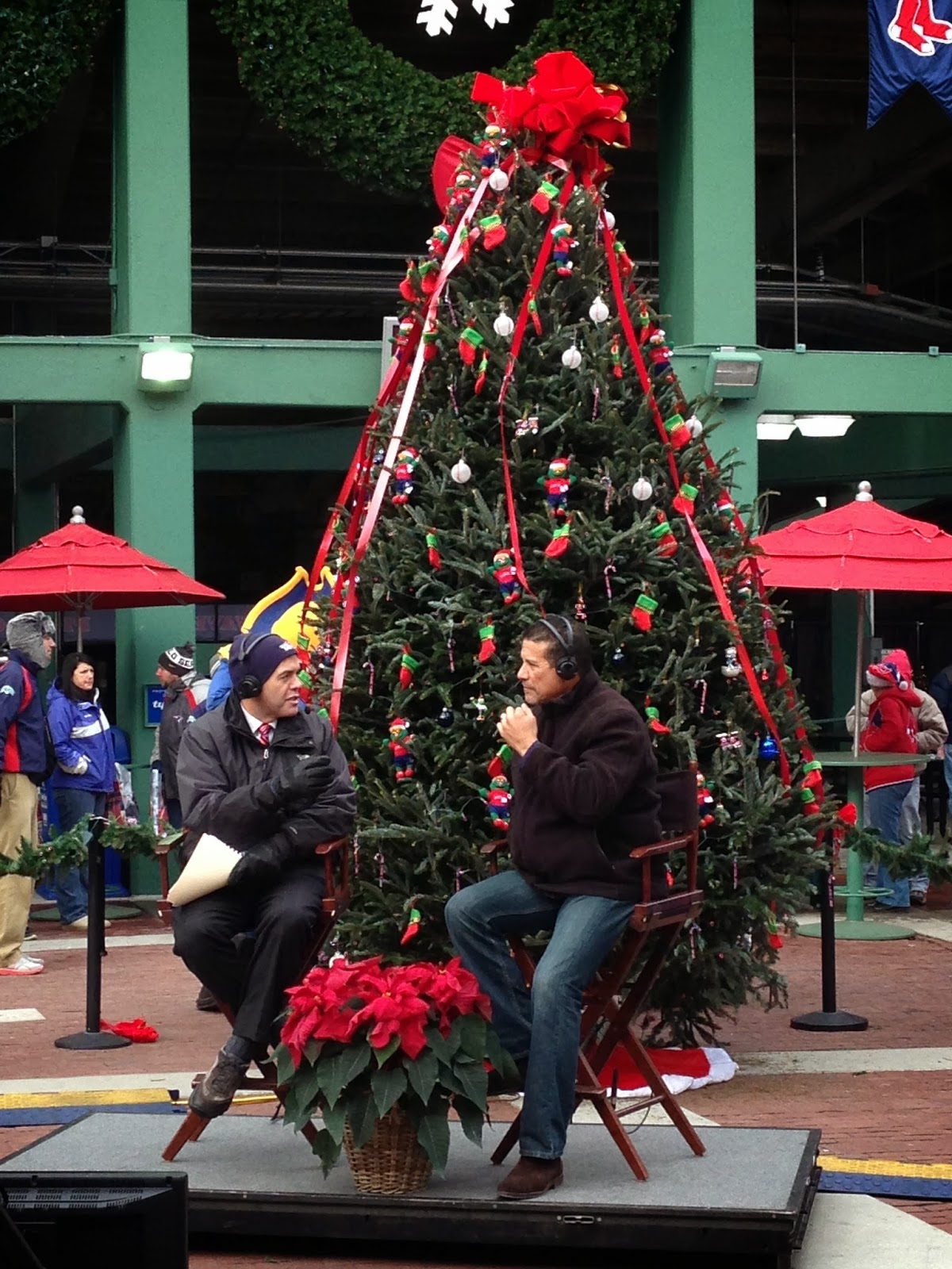 Christmas at Fenway Park brings hundreds to Boston