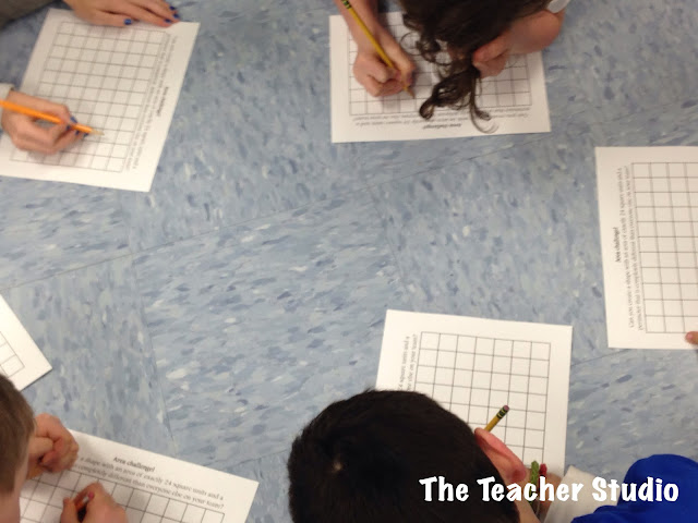 Cooperative work in math is so important as it gets students using accountable math talk, problem solving, and more.  This post shows a great cooperative math task to work on area and perimeter concepts.  Common Core area and perimeter, grade 3 Common Core, grade 4 Common Core