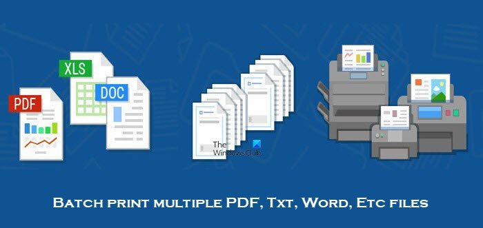 Print Conductor를 사용하여 여러 PDF, Txt, Word 파일 인쇄