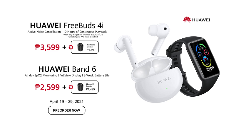 Huawei FreeBuds 4i and Huawei Band 6 now open in PH