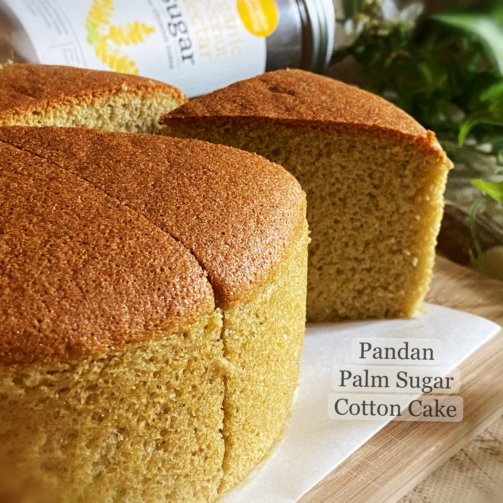 My Mind Patch Pandan Palm Sugar Cotton Cake
