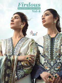 Shree fab Firdous Exclusive collection vol 8 pakistani suits