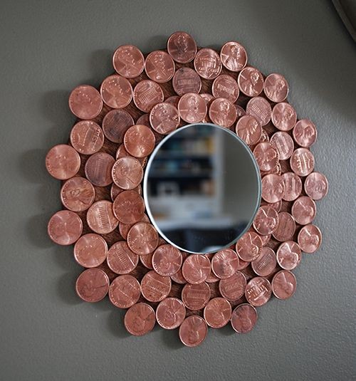 Moldura de espelho artesanal criativa e simples para copiar e fazer