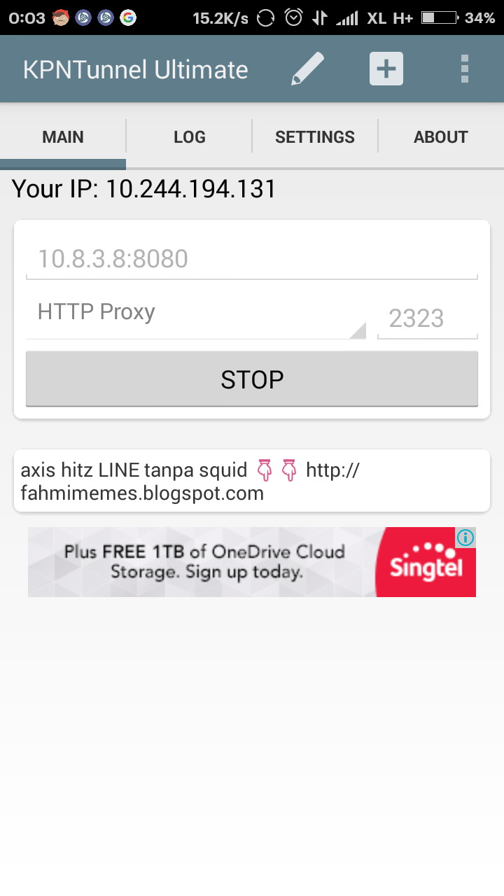 config kpnTunnel Ultimate axis HITZ tanpa squid jatim/jateng Berbagi Anu