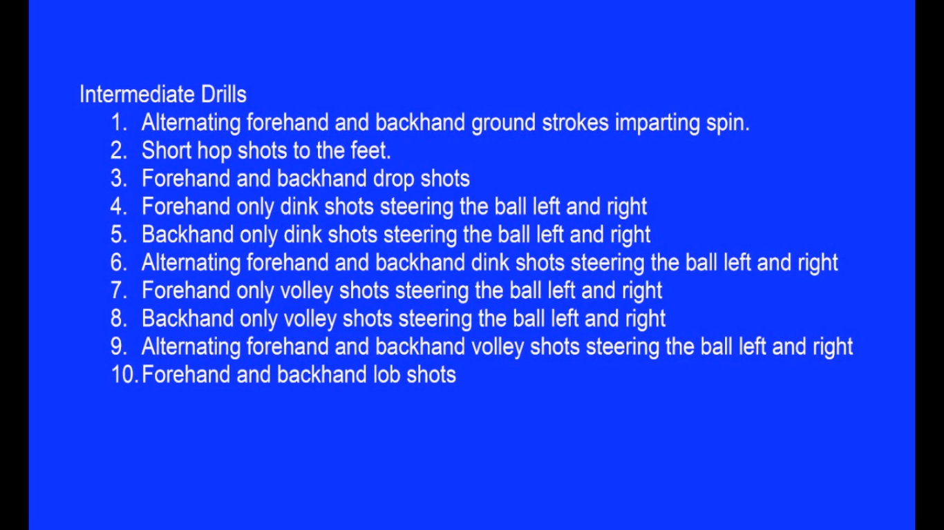 A Pickleball Life Backboard Drills Part 1