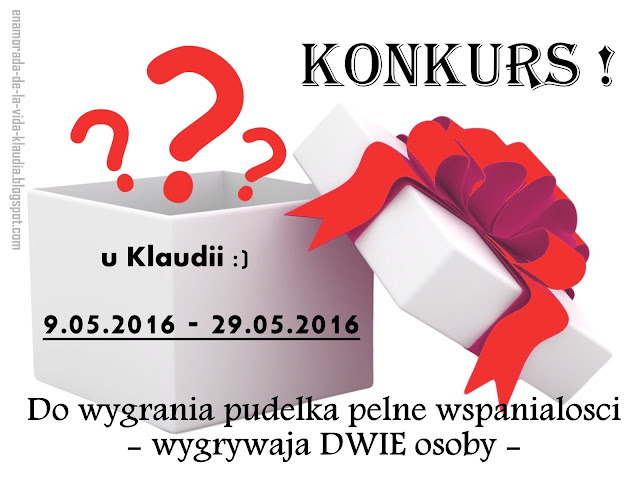 Pierwszy konkurs na blogu u Klaudii! Zapraszam Was serdecznie :)