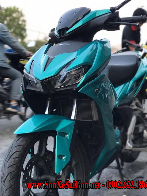 Sơn xe máy Honda Winner X màu xanh lục bảo cực đẹp tại TP.HCM Sơn xe máy Honda Winner X màu xanh lục bảo cực đẹp tại TP.HCM