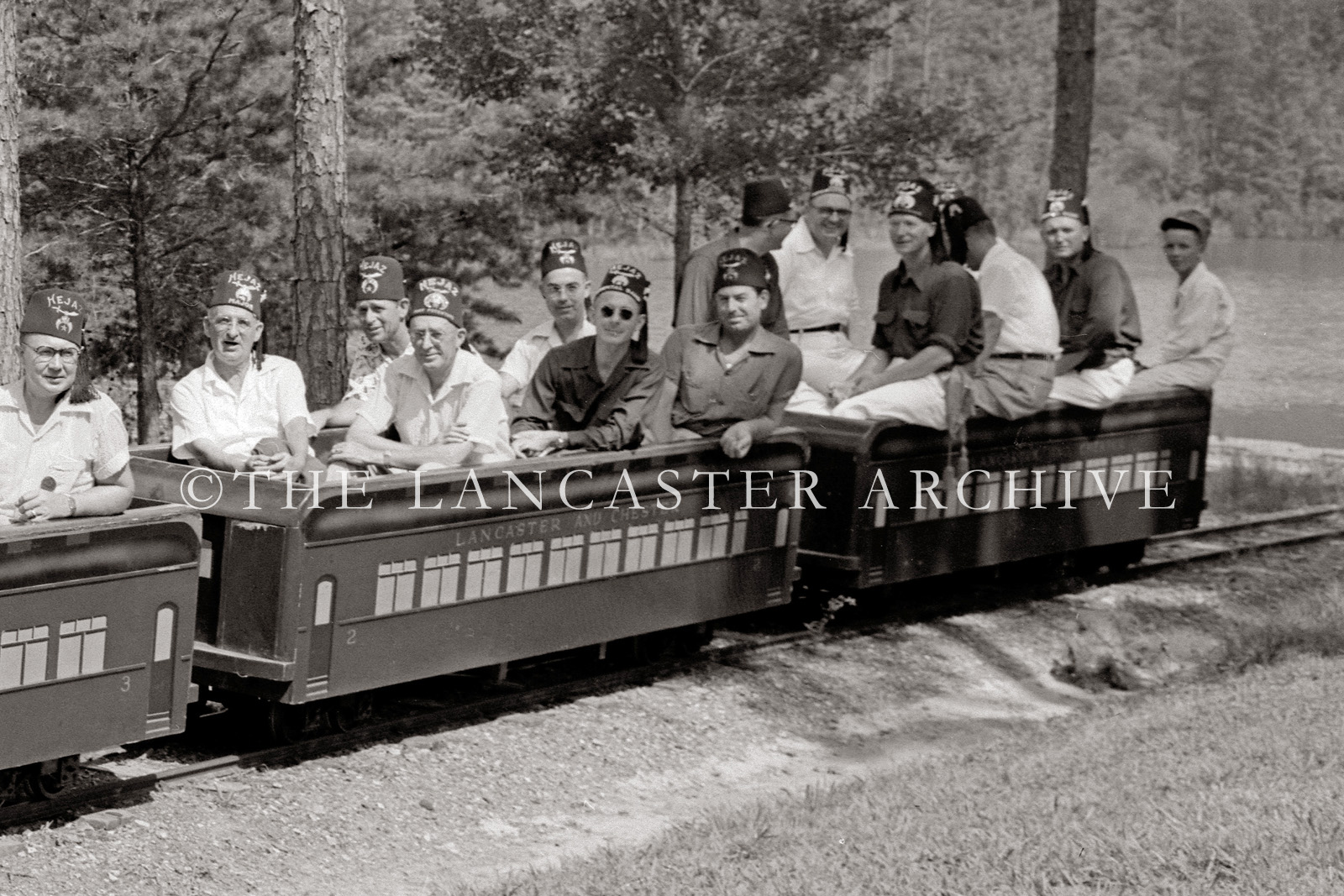 THE LANCASTER ARCHIVE Col. Springs and Shriners at Springs Park 1953