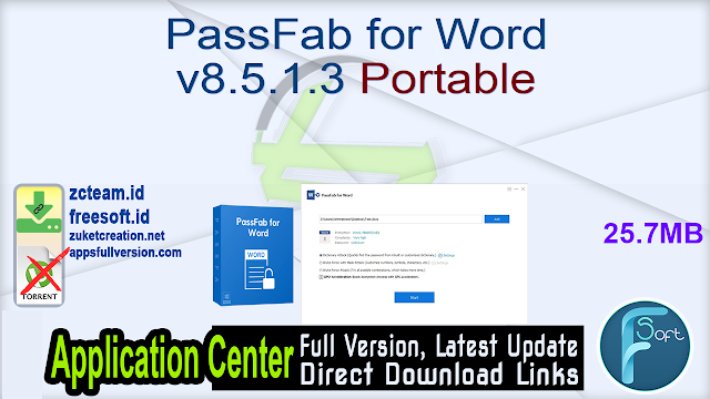 PassFab for Word v8.5.1.3 Portable_ZcTeam.id