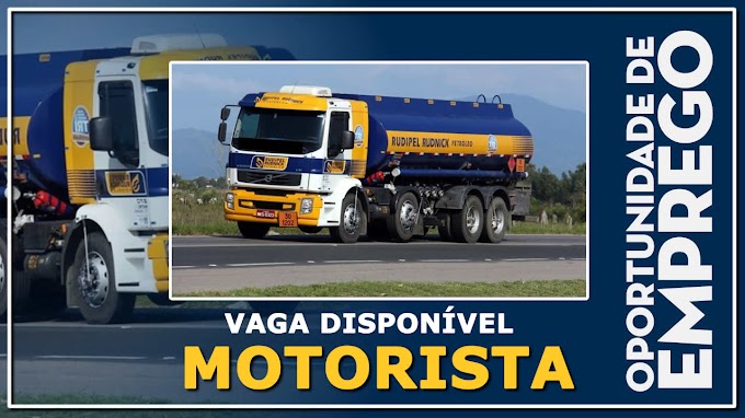 Rudipel Rudnick abre vagas para Motorista Truck