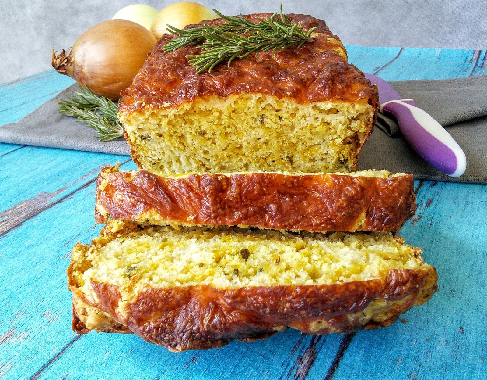 Quick Caramelized Onion Bread