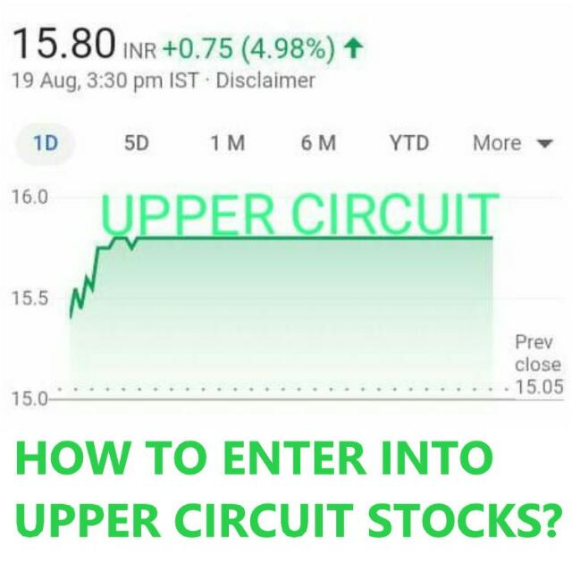 HOW TO ENTER INTO UPPER CIRCUIT STOCKS?