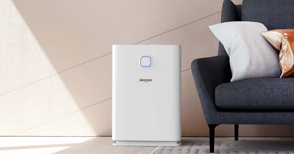 Okaysou Smart Air Purifier with Washable 3 Filters