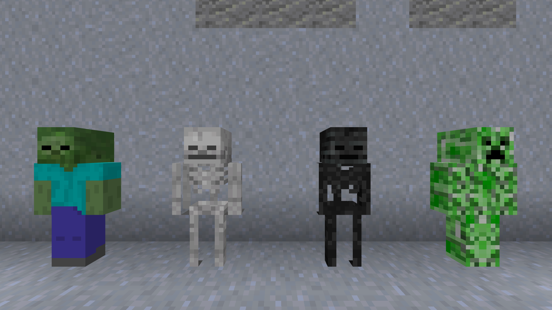 Skulls mobs Statues (Resource Pack)