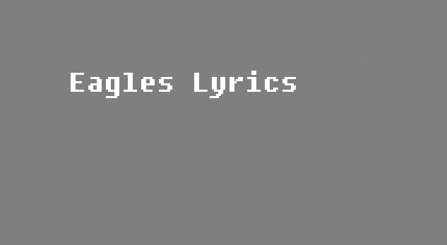 Hotel California Lyrics Eagles