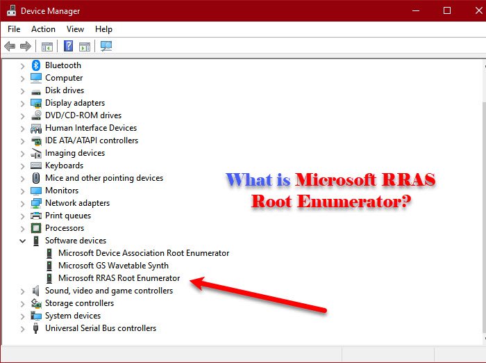 Enumerador raíz de Microsoft RRAS