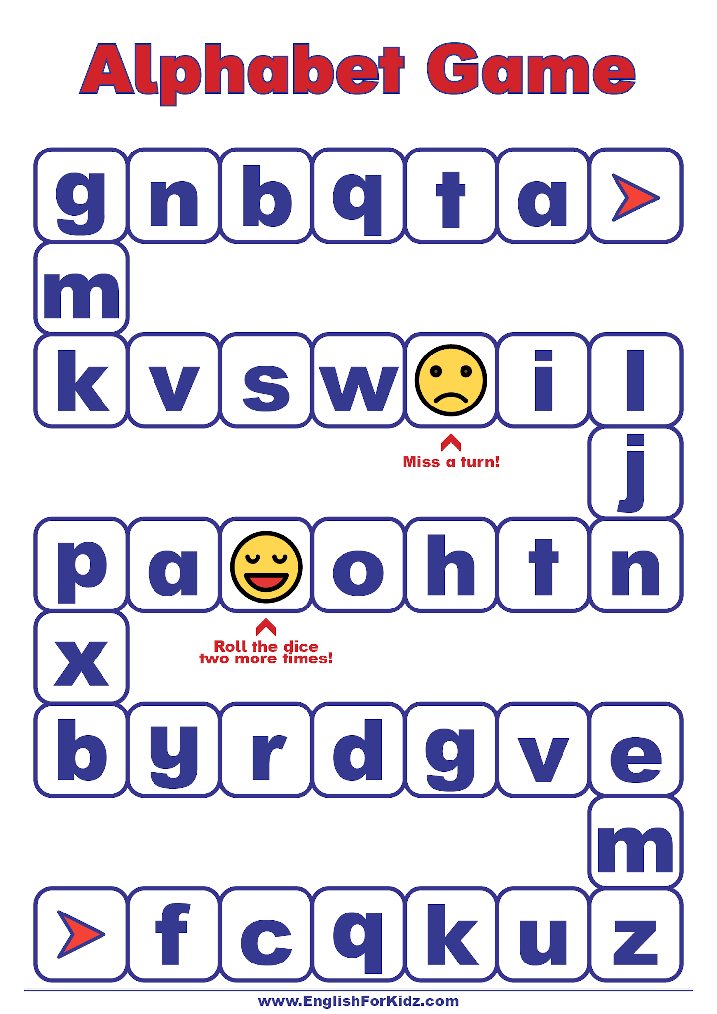 Alphabet Games Printable Free