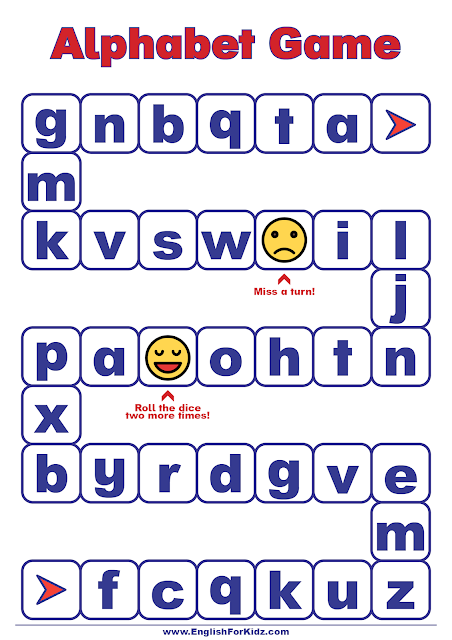 Alphabet game for kids learning English - grade 1