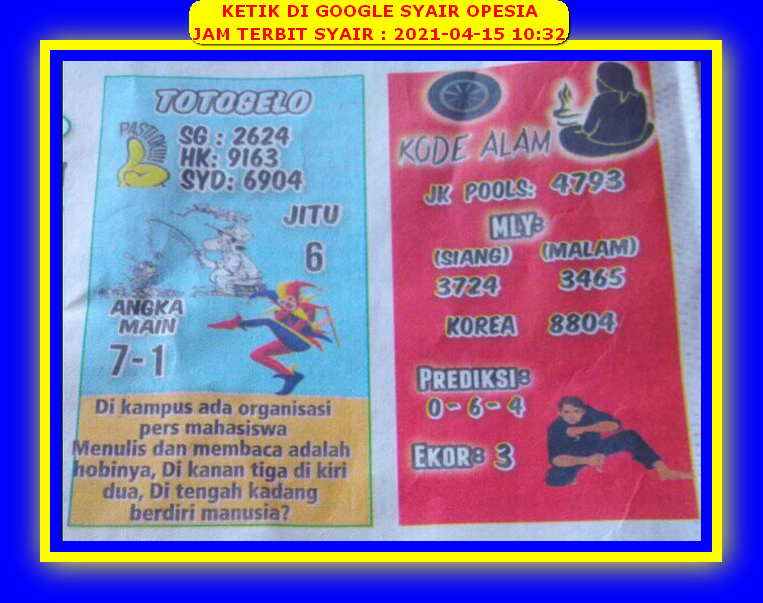 PREDIKSI SGP YOHII