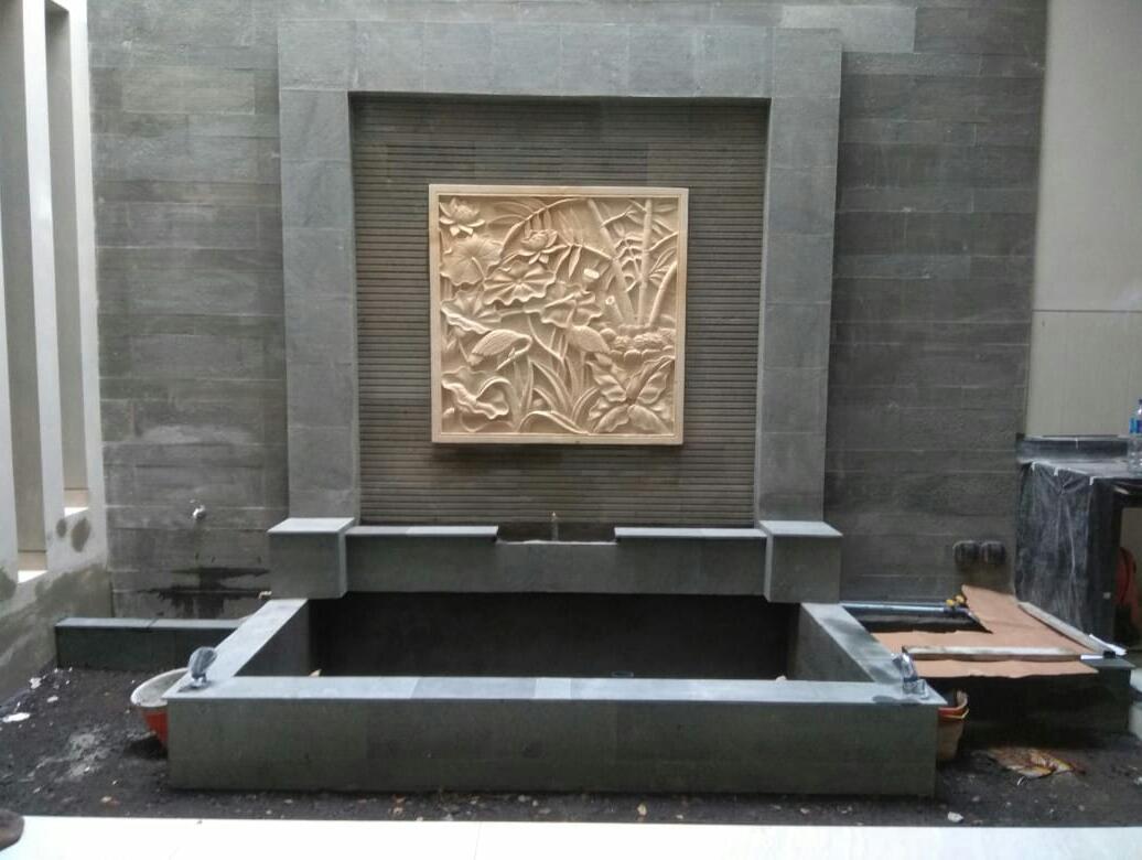 40 Contoh Desain Kolam Ikan Minimalis Depan Rumah Jasa Tukang