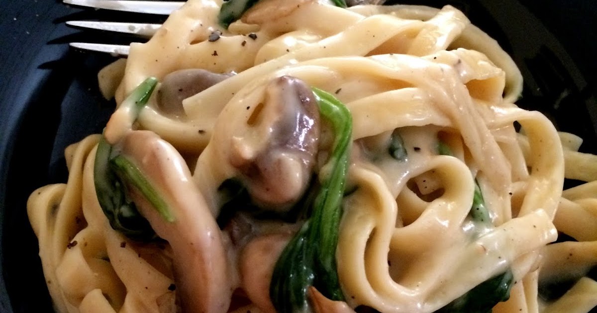 Alex Lately Mushroom Florentine Pasta