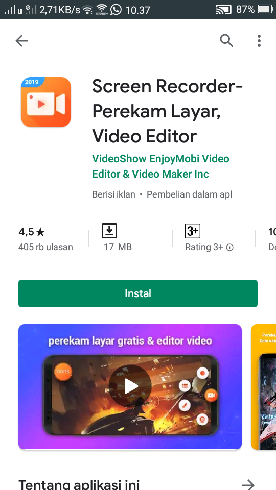Aplikasi Android Untuk Perekam Layar Smartphone Review Teknologi Sekarang