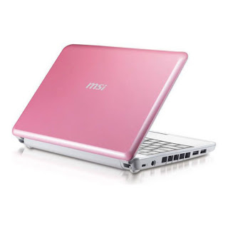 Harga Netbook MSI Wind U135 DX Terbaru warna pink
