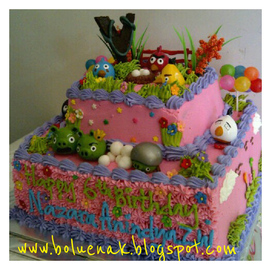 Toko Kue Bolu Enak tart angry birds 2 tingkat