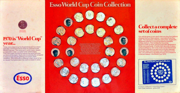 Esso Weltcup Münze Sammlung 1970 Auswahl Verfügbar 