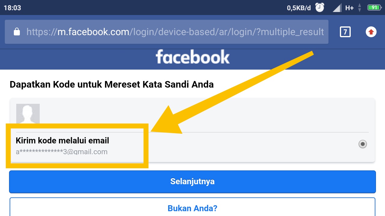 Cara mendapatkan alamat email orang lain
