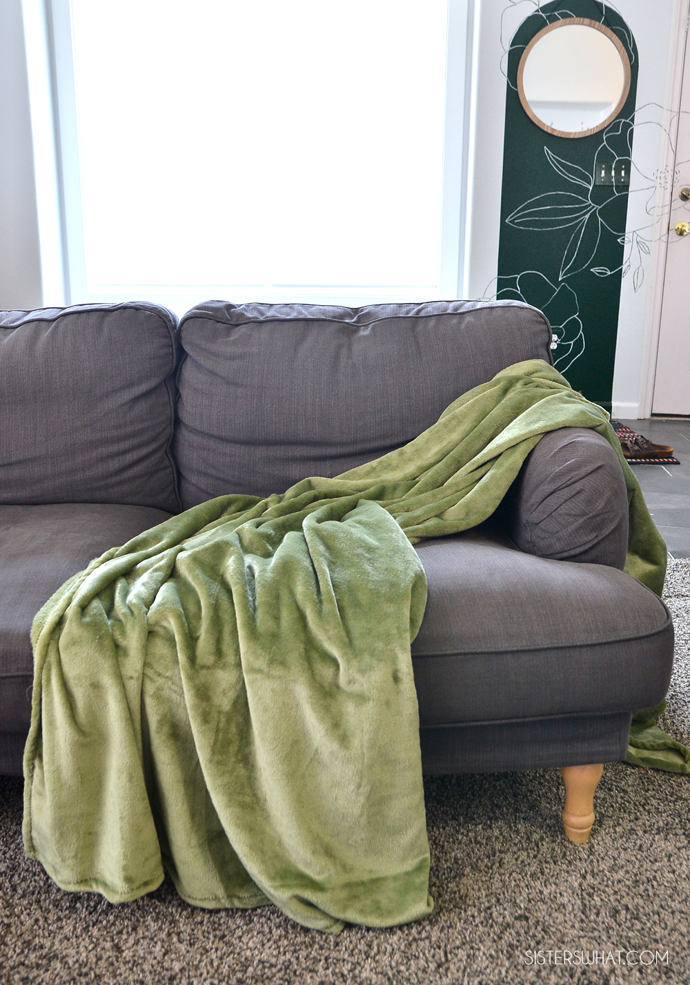 DIY Blanket into Pillow Faux Leather Pillow Sisters, What!