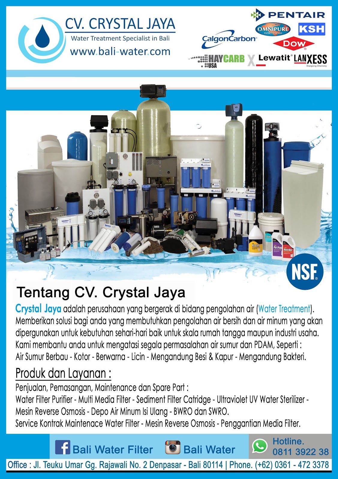 Water Treatment Specialist in Bali 5 Manfaat Water Filter untuk Anda