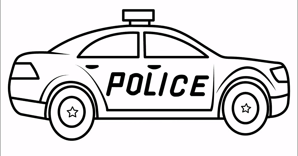 Police Car Coloring Pages Sketch Coloring Page
