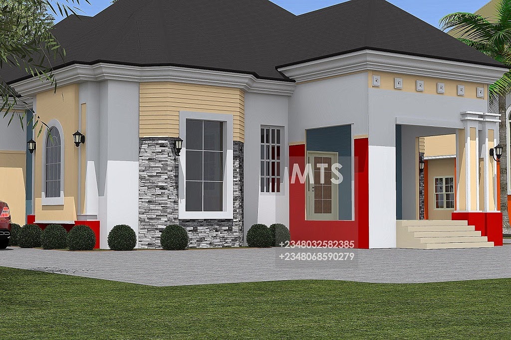  4  Bedroom  Bungalow  Modern  and contemporary Nigerian 
