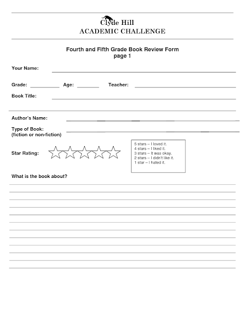 example of fourth grade book report | rxuxa